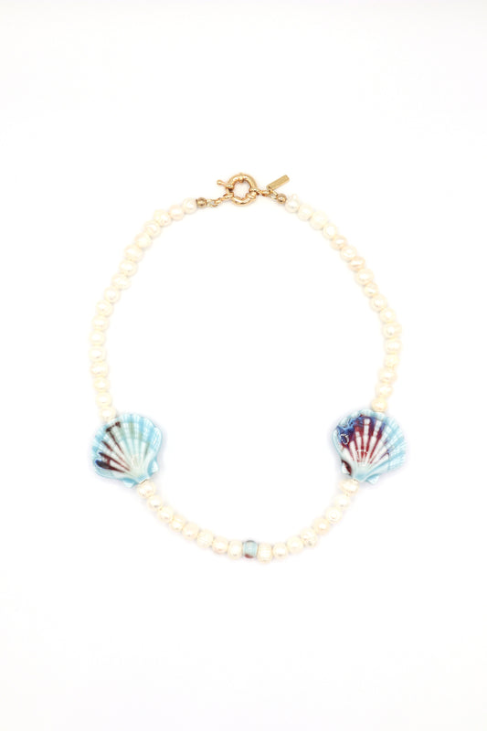 blue-ceramic-sea-shells-freshwater-pearls-necklace