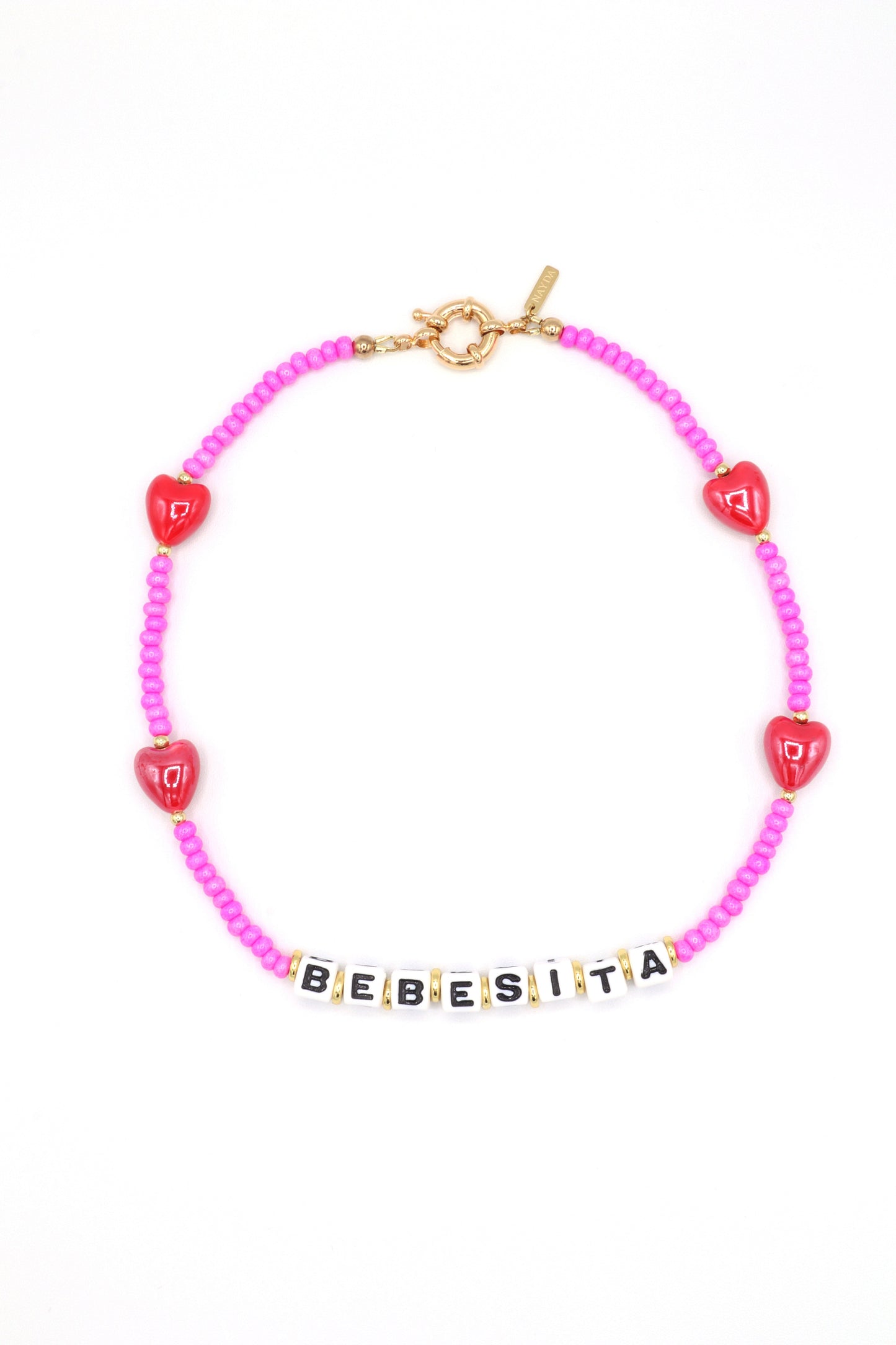 customizable-necklace-cube-letters-red-ceramic-hearts-pink-glass-beads