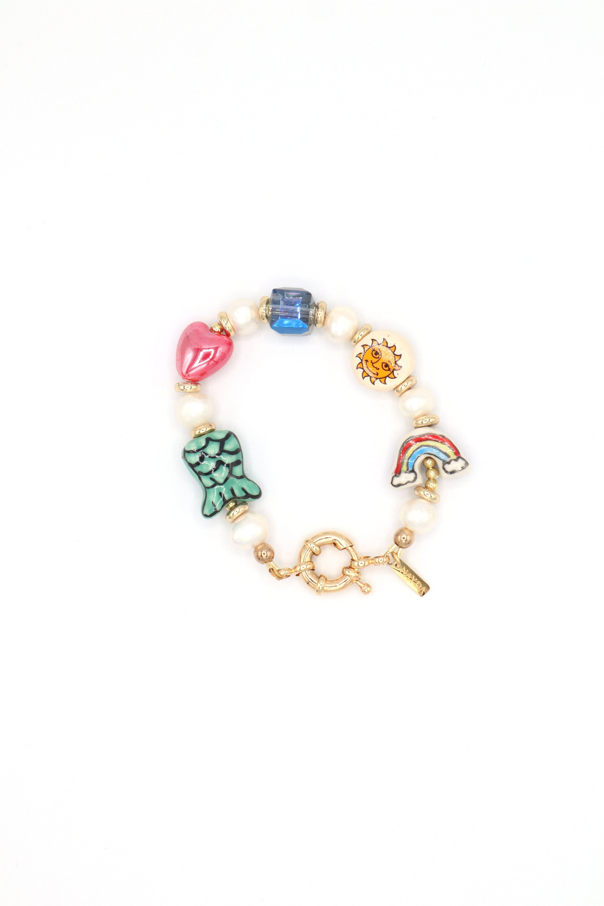 freshwater-pearls-ceramic-heart-mermaid-sun-rainbow-beads-iridescent-blue-glass-stone