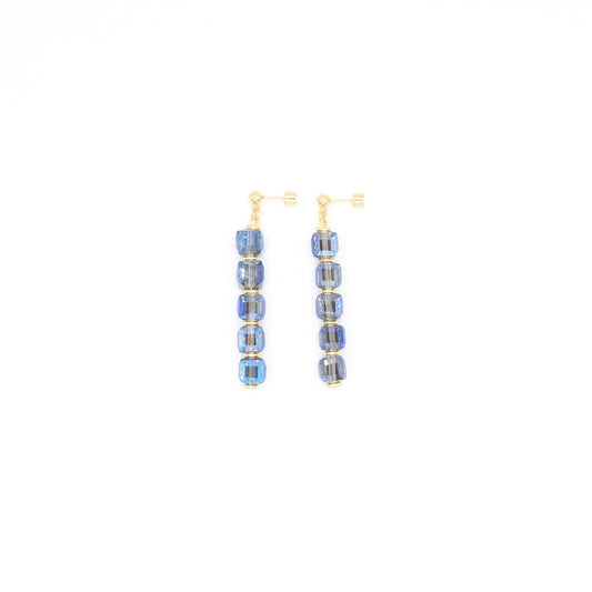 alondra-earrings-blue-iridescent-glass-stones-18-K-gold-plated-ear-pin-earrings-by-latina-artist-nayda-de-jesus