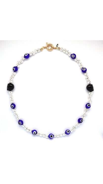 glass-evil-eye-and-metallic-lava-beads-ceramic-skull-necklace