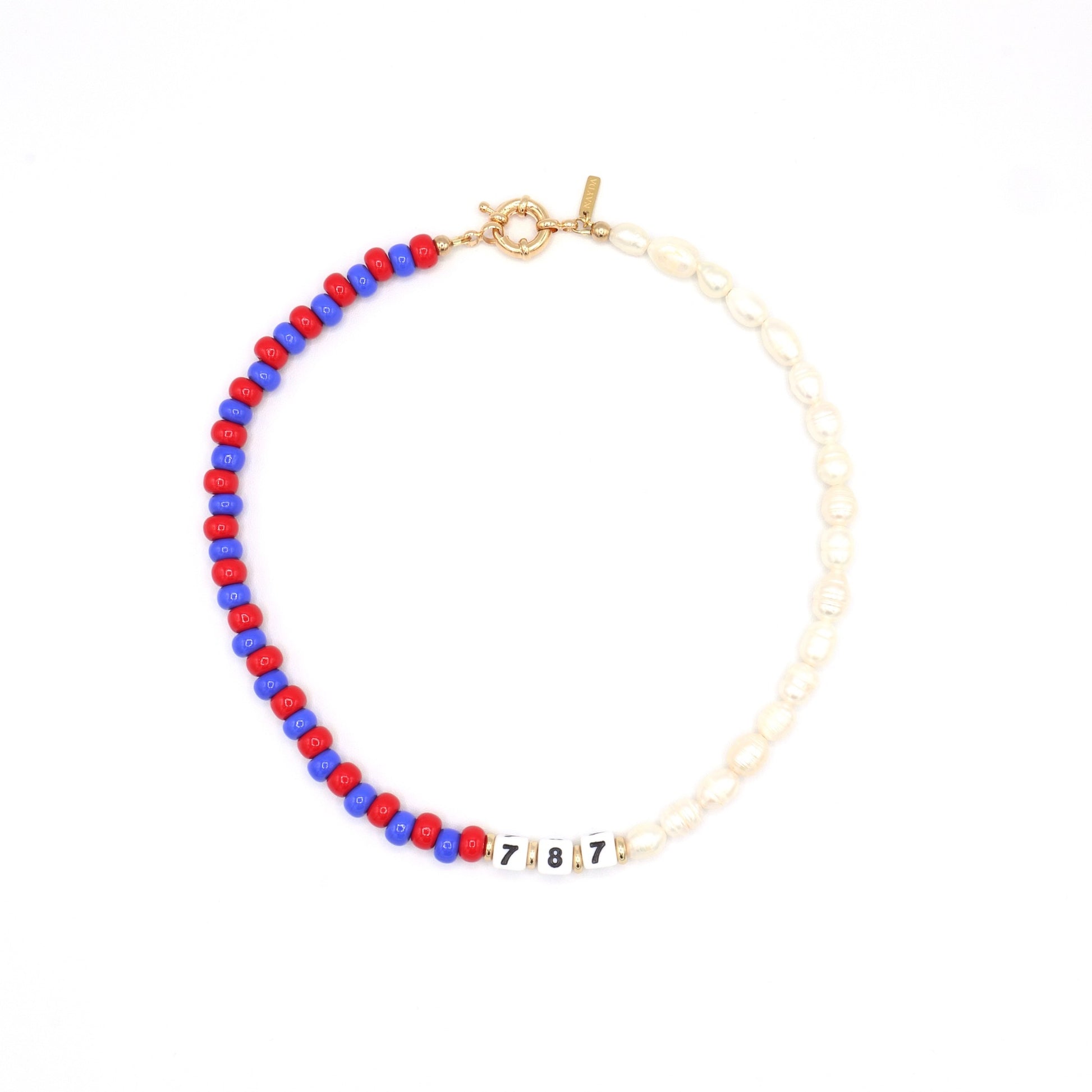 nativa-necklace-787-customize-made-with-cube-letters-or-numbers-freshwater-pearls-and-red-and-blue-glass-beads-along-18-k-gold-filled-spring-clasp-closure-by-nayda-de-jesus