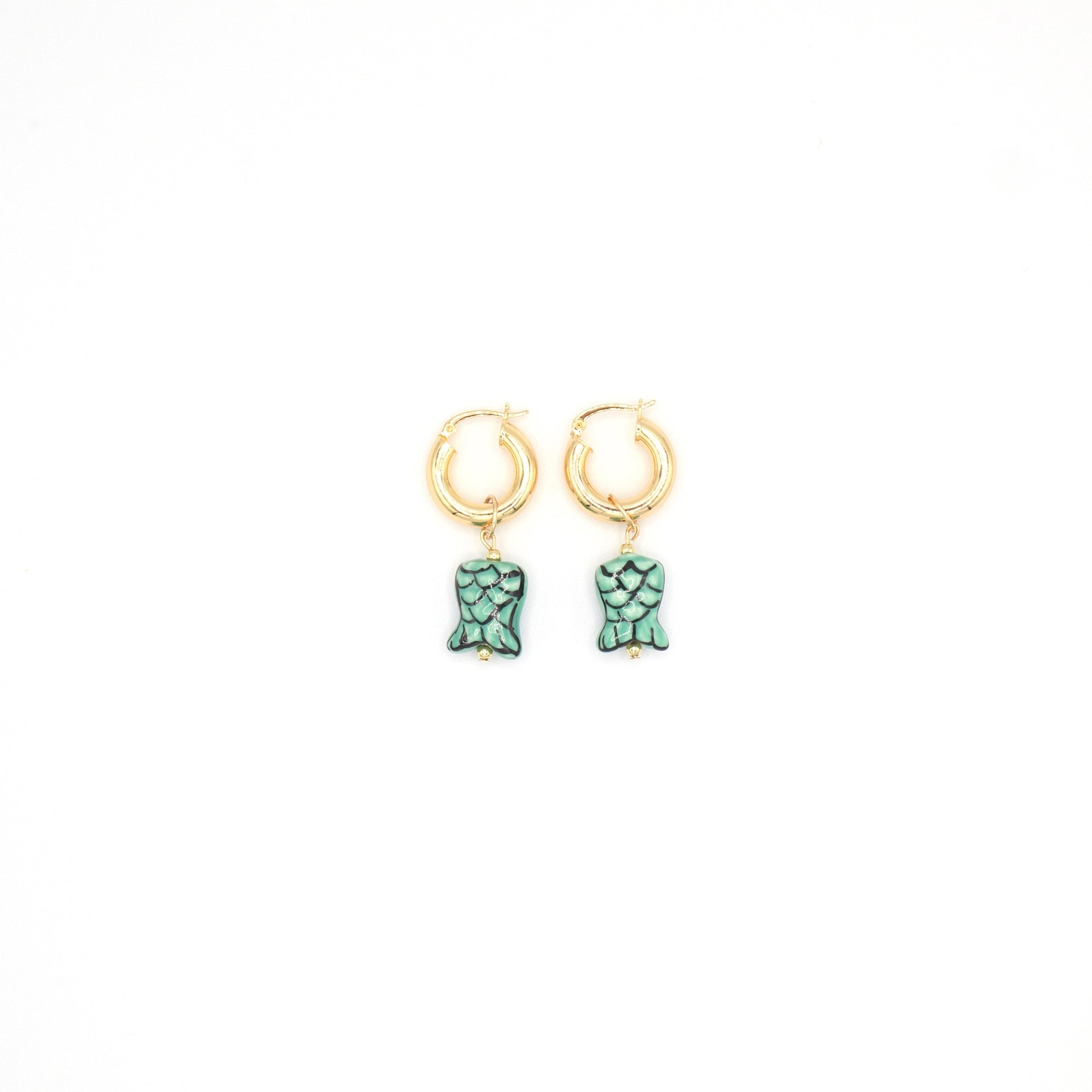 teles-earring-hoops-hand-made-with-mermaid-tail-ceramic-beads-along-18-k-gold-plated-earring-hoops-by-la-based-latina-artist-nayda-de-jesus