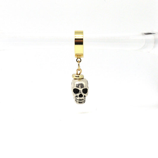 the-t-1000-earrings-hand-made-with-metal-skull-and-18-k-gold-plated-huggie-hoops-by-latina-artist-nayda-de-jesus