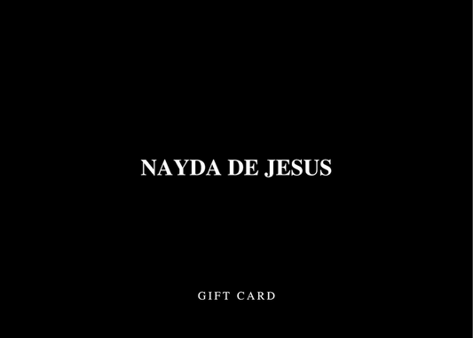 E-gift card for Nayda De Jesus jewelry website